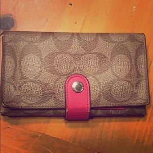 Authentic coach wallet small